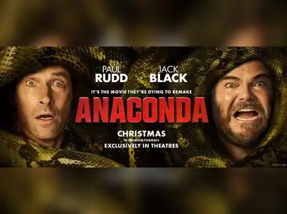 The giant snake in Anaconda 2025