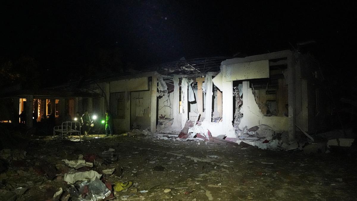 Mrauk-U hospital damaged after Myanmar military air strike