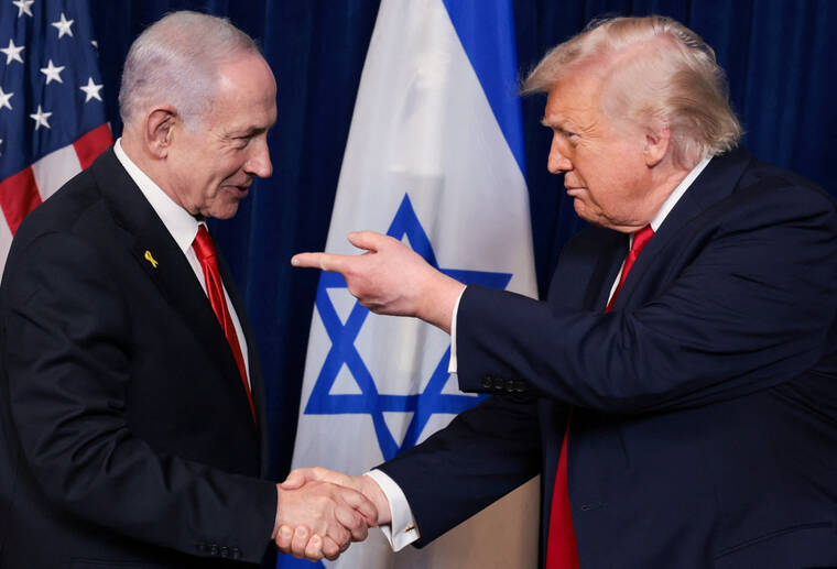 Benjamin Natanyahu and Donald Trump
